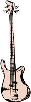 Zeichnung eines E-Basses