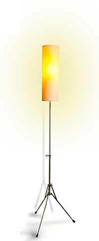 Foto einer Stehlampe